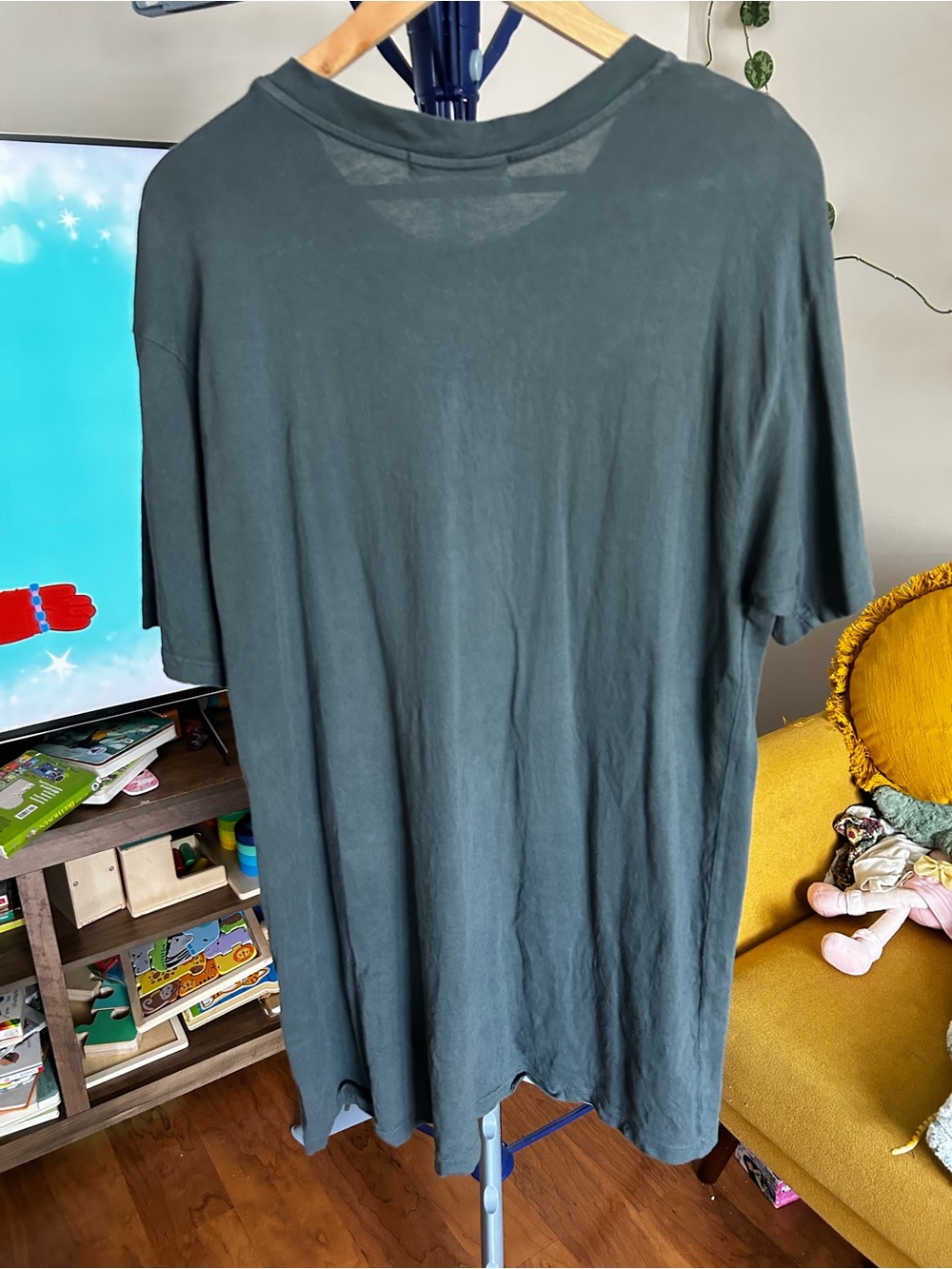 NWOT Daydreamer Vintage Black The Doors Graphic Tee Dress with Yellow & Purple - Picture 5 of 5